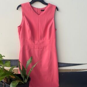 White House Black Market Coral Midi Dress